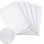 Set of 5 20-sheet flipchart pad 680x980 mm grid