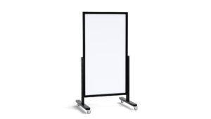 VERT vertical board, dry-erase, magnetic, mobile, 137x78 cm, in a black wooden frame