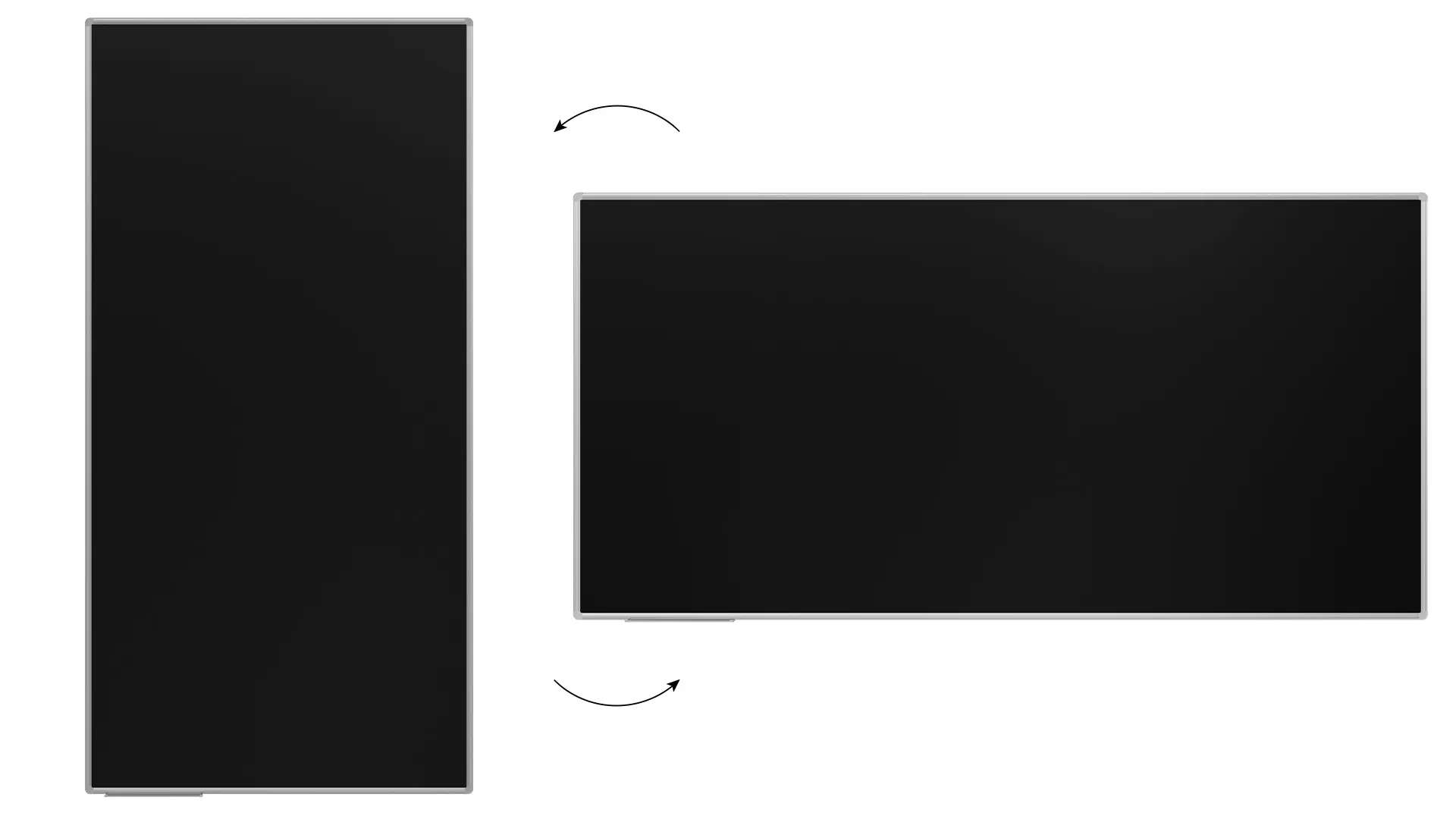 Chalkboard black magnetic surface aluminium frame 240×120 cm - Image 5