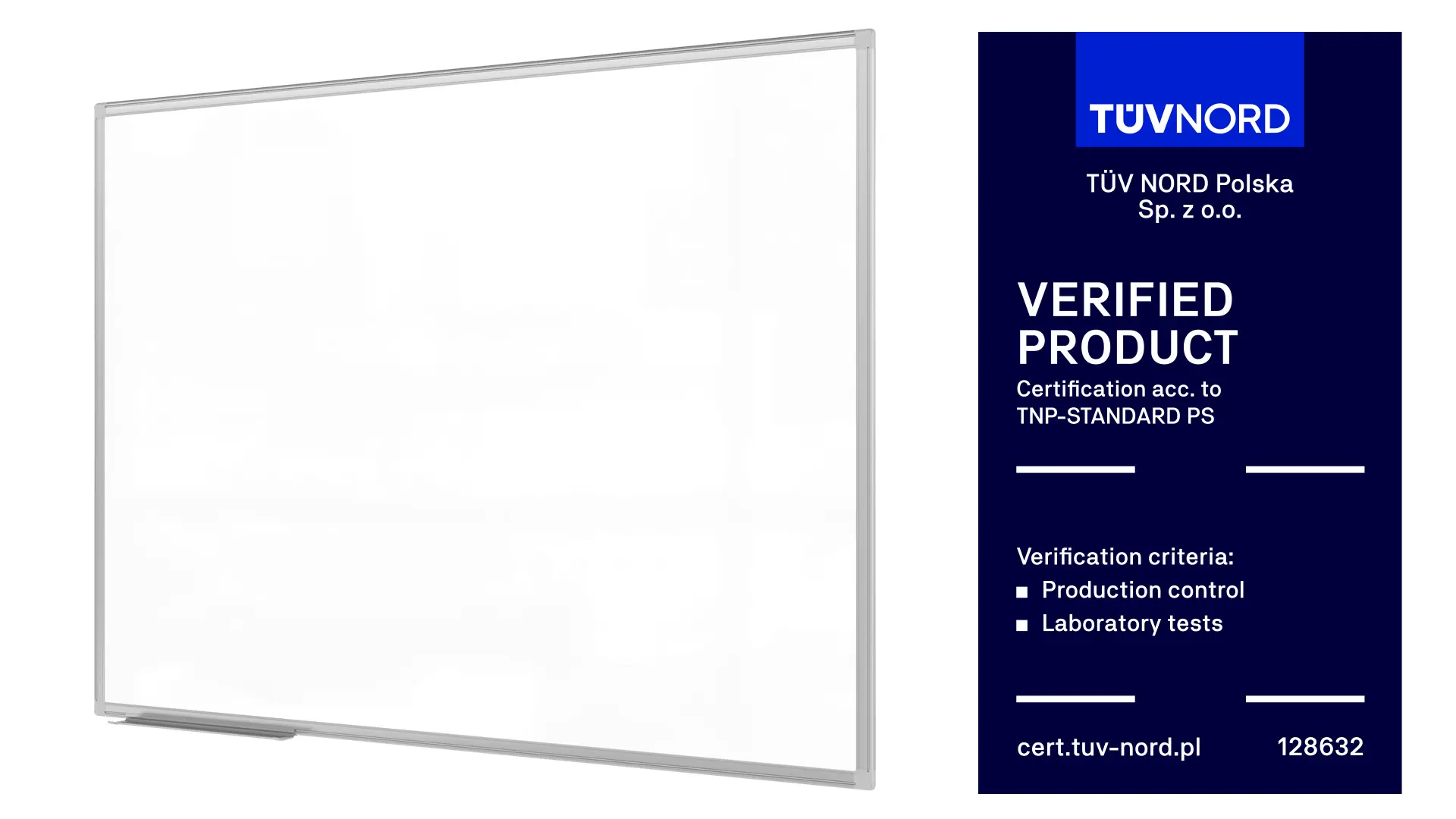 Magnetic Dry-Wipe Whiteboard 120x90 cm in Aluminium Frame + Accessory Set – TM IDEA® Flex Series