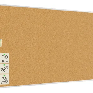 Cork notice board aluminium frame 300x120 cm