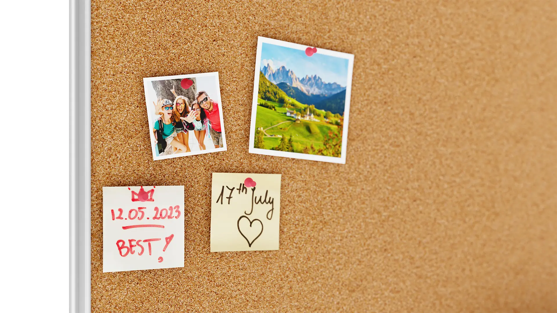 Cork notice board aluminium frame 300x120 cm - Image 7