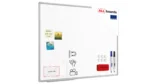 Whiteboard dry erase ceramic surface aluminium frame 100x80 cm P3