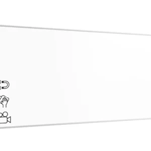 Whiteboard dry erase ceramic surface aluminium frame 400x120 cm P3