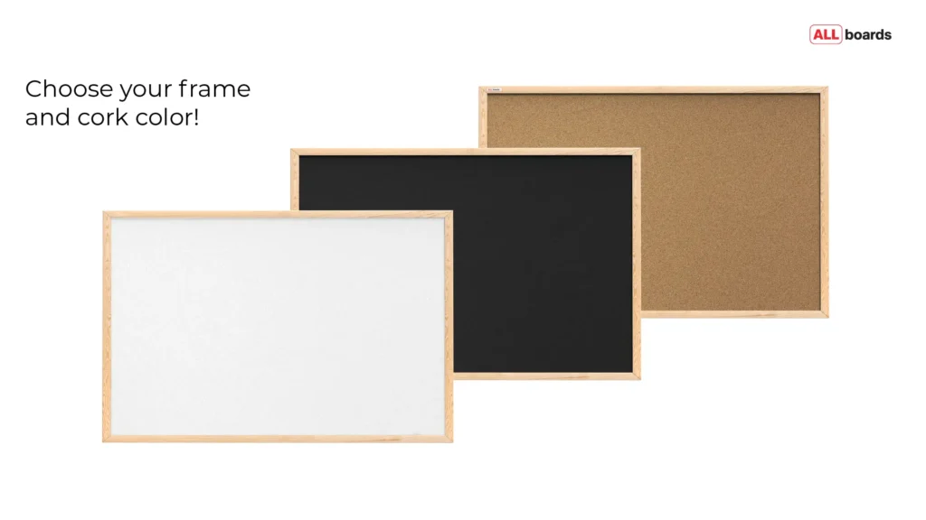 Cork bulletin board - design your own