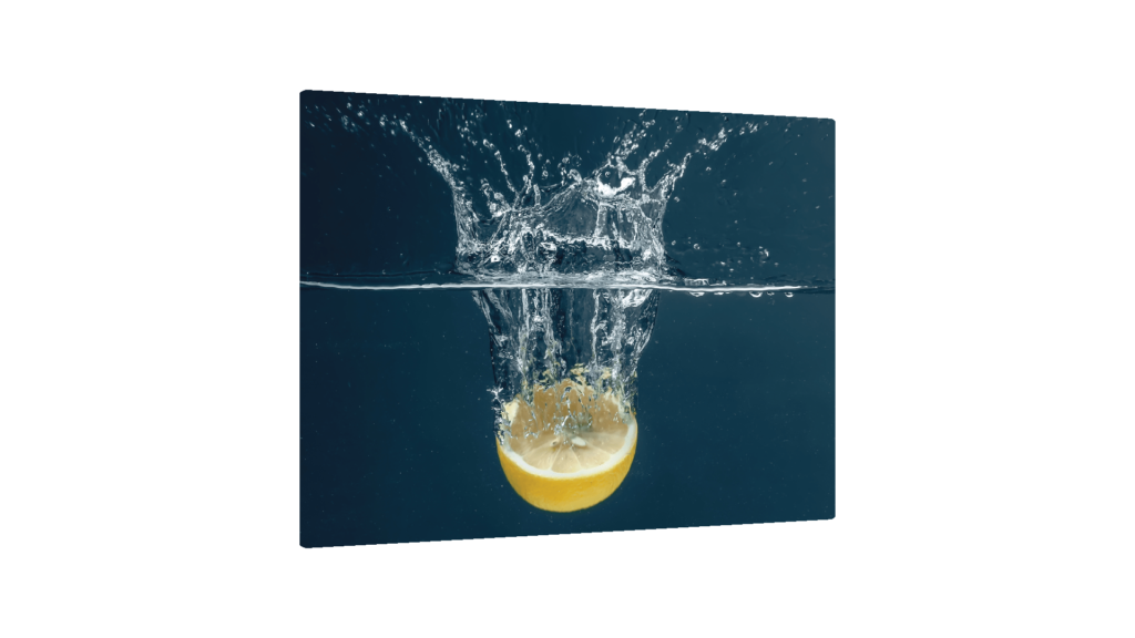 Glass Chopping Board LEMON WATER SPLASH 30x40cm Cutting Board Splashback Worktop Saver for Kitchen Hob Protection Hot Cover Heat Resistant Multi-Glass Plate Dishes Pad Work Surface