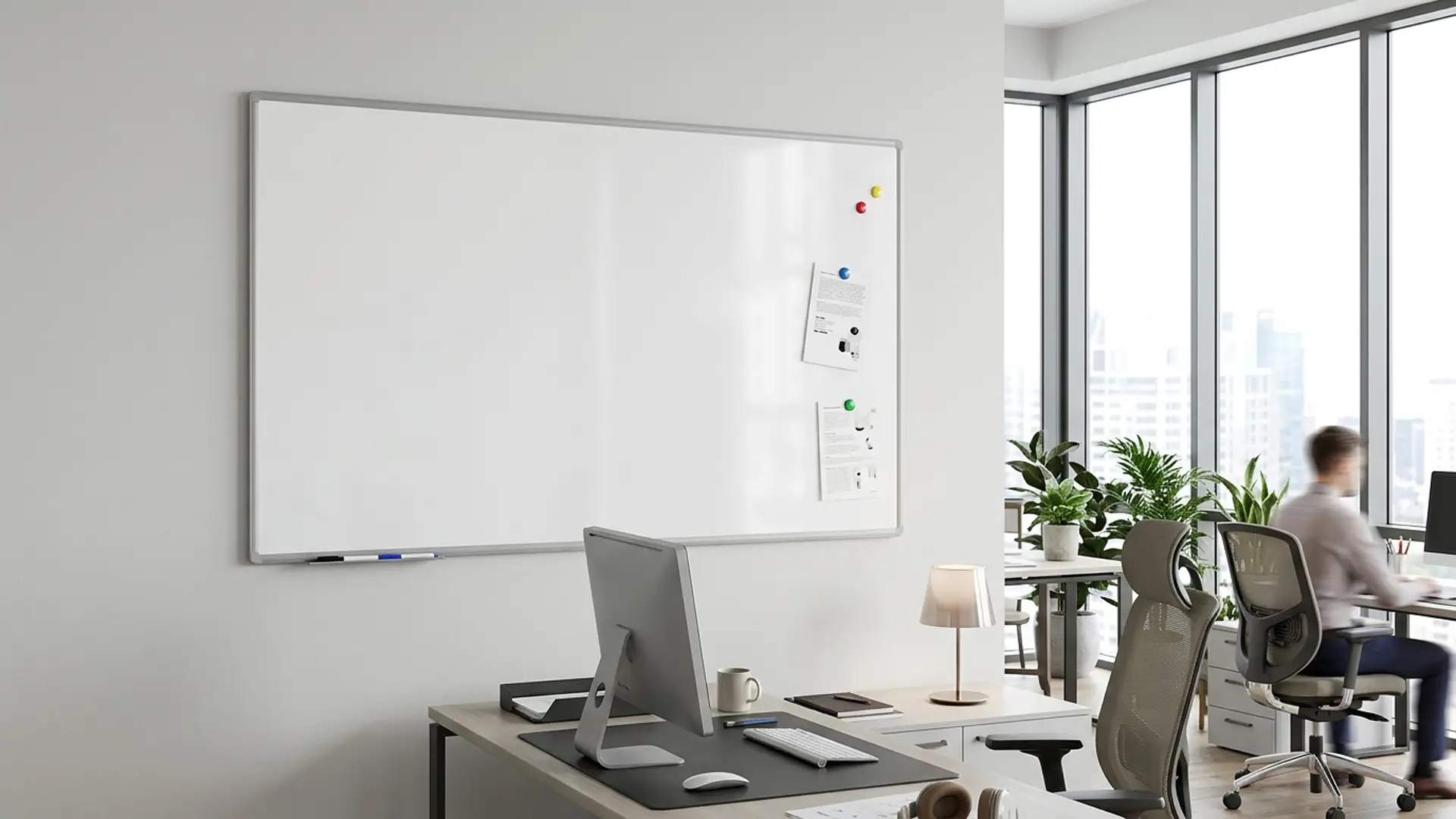 Whiteboard dry erase magnetic surface aluminium frame 170x100 cm PREMIUM EXPO + FREE Accessory Set - Image 10