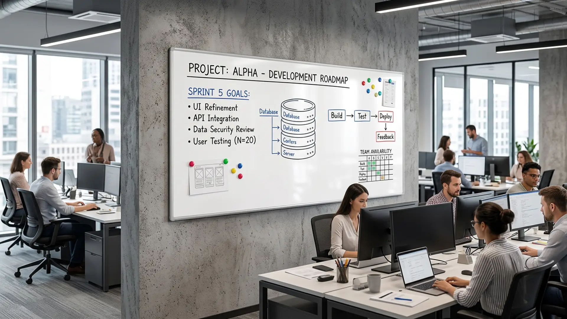 Whiteboard dry erase magnetic surface aluminium frame 220x100 cm PREMIUM EXPO + FREE Accessory Set - Image 3