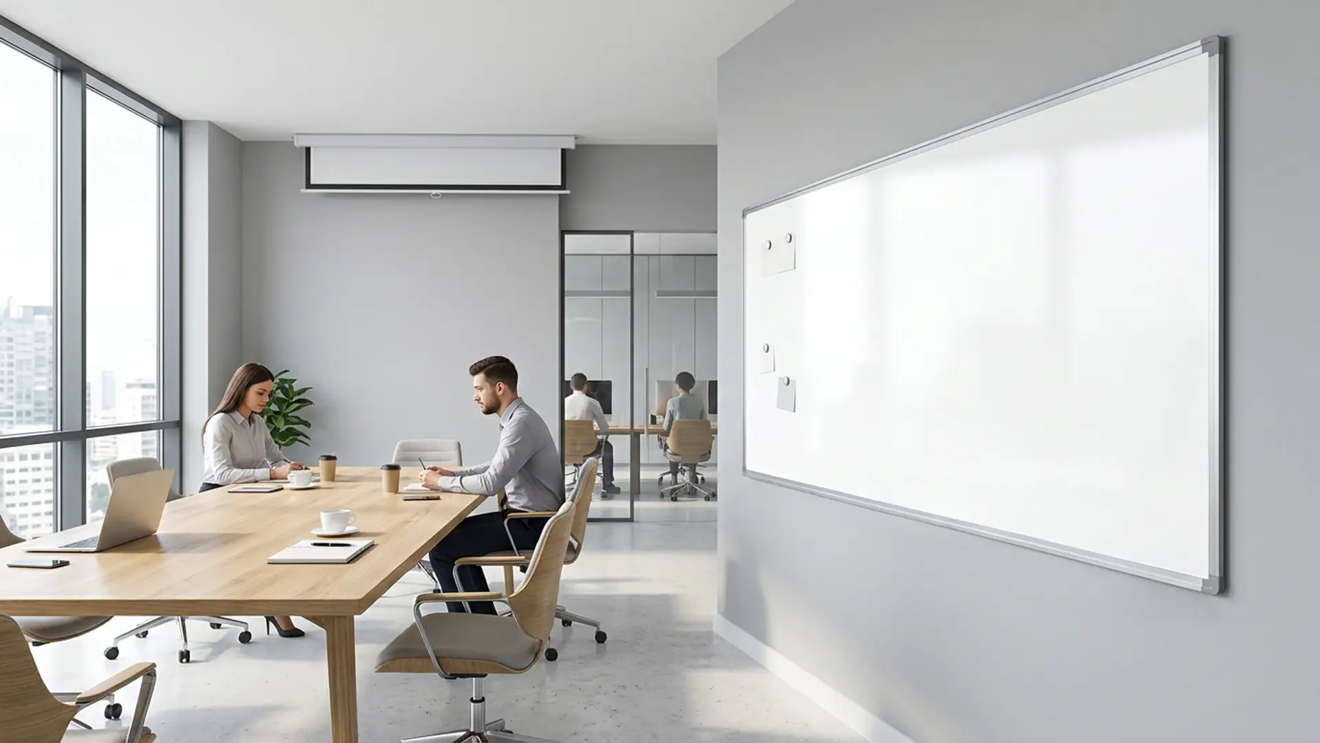 Whiteboard dry erase magnetic surface aluminium frame 240x100 cm PREMIUM EXPO + FREE Accessory Set - Image 10