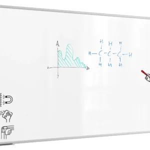 Whiteboard dry erase magnetic surface aluminium frame 240x120 cm PREMIUM EXPO + FREE Accessory Set