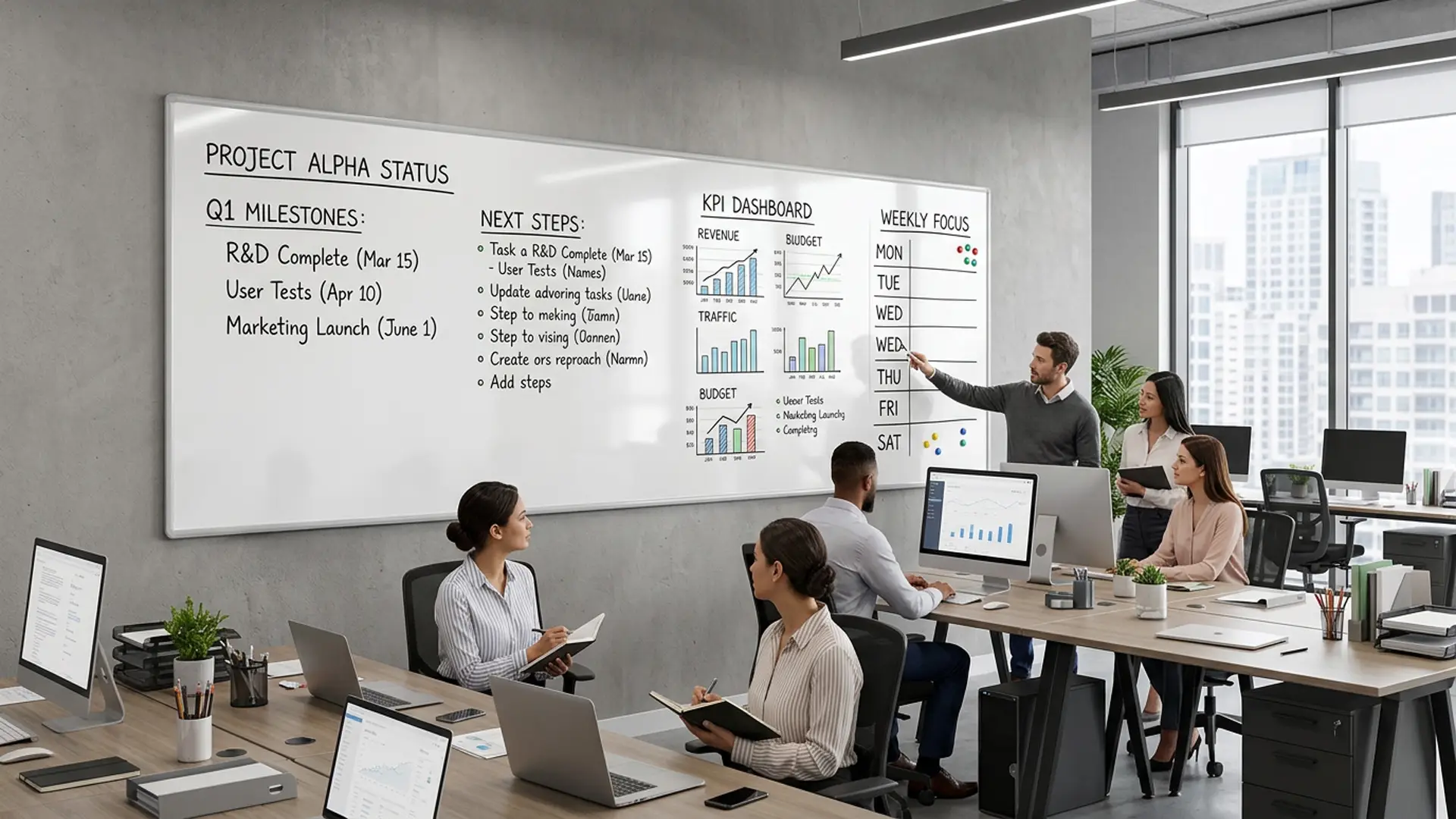 Whiteboard dry erase magnetic surface aluminium frame 250x120 cm PREMIUM EXPO + FREE Accessory Set - Image 10