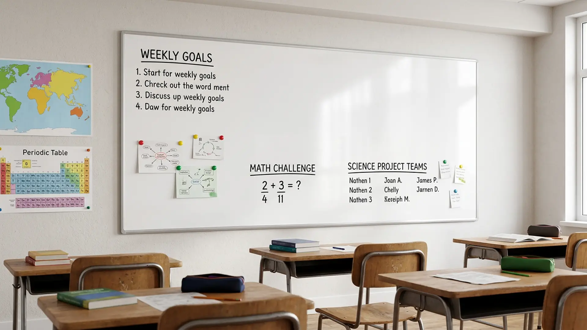 Whiteboard dry erase magnetic surface aluminium frame 250x120 cm PREMIUM EXPO + FREE Accessory Set - Image 4