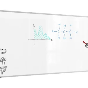 Whiteboard dry erase magnetic surface aluminium frame 300x100 cm PREMIUM EXPO + FREE Accessory Set