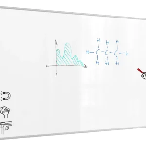 Whiteboard dry erase magnetic surface aluminium frame 300x120 cm PREMIUM EXPO + FREE Accessory Set