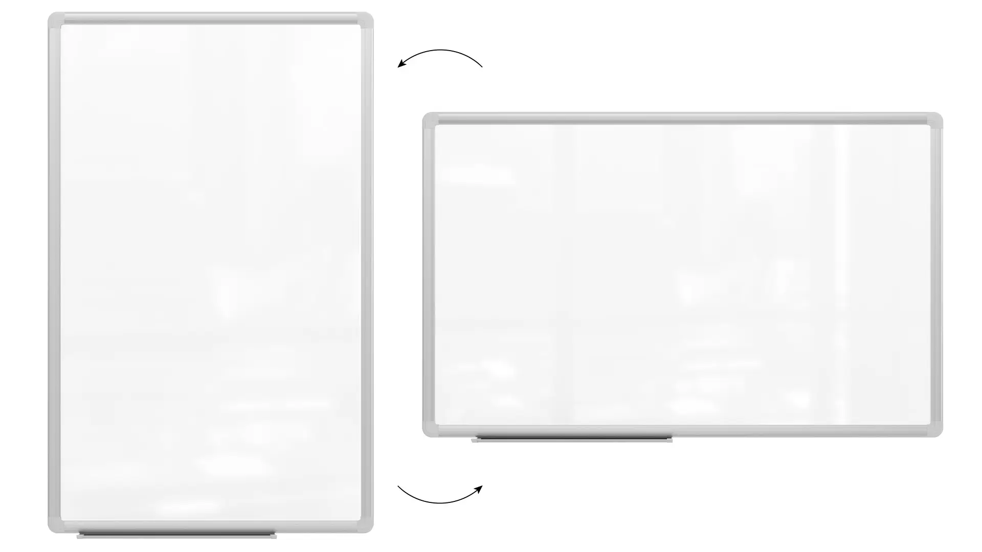 Whiteboard dry erase magnetic surface aluminium frame 80x50 cm PREMIUM EXPO + FREE Accessory Set - Image 5