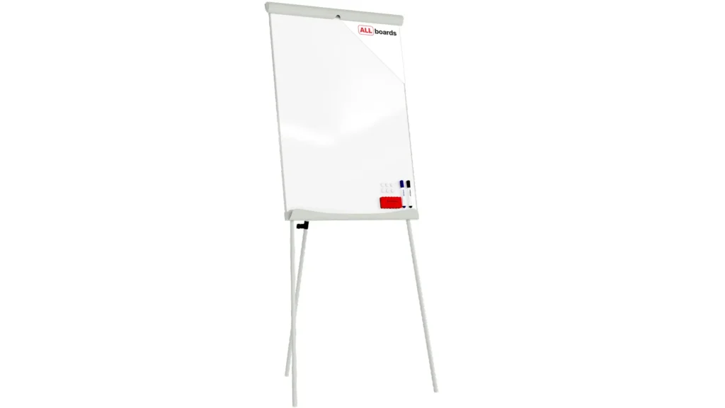 Flipchart whiteboard dry erase magnetic surface 100x70 cm