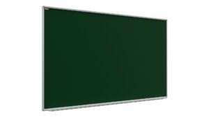 Green chalkboard magnetic surface aluminium frame 180x100 cm