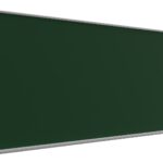 Green chalkboard magnetic surface aluminium frame 240x100 cm