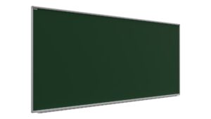 Green chalkboard magnetic surface aluminium frame 240x100 cm