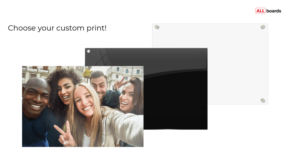Magnetic glass board -  design your own