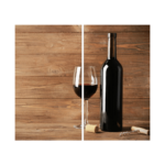 Glass Chopping Board WINE CORK BOARD GLASS 2 Set 52x30cm Cutting Board Splashback Worktop Saver for Kitchen Hob Protection Hot Cover Heat Resistant Multi-Glass Plate Dishes Pad Work Surface
