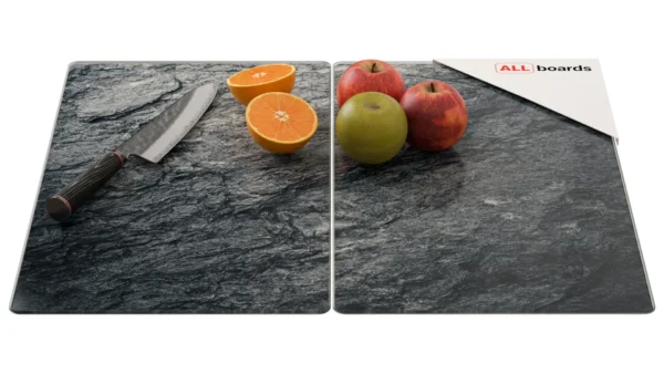 Glass Chopping Board GRANITE STONE ROCK FORMATION 2 Set 52x30cm