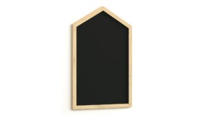 Magnetic Chalkboard House Hut Shape Form with Wooden Frame 90x60cm, Magnetic Chalkboard Chalk for Kids, Kinder Room