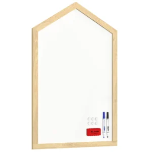 House shape magnetic dry erase whiteboard 90x60 cm
