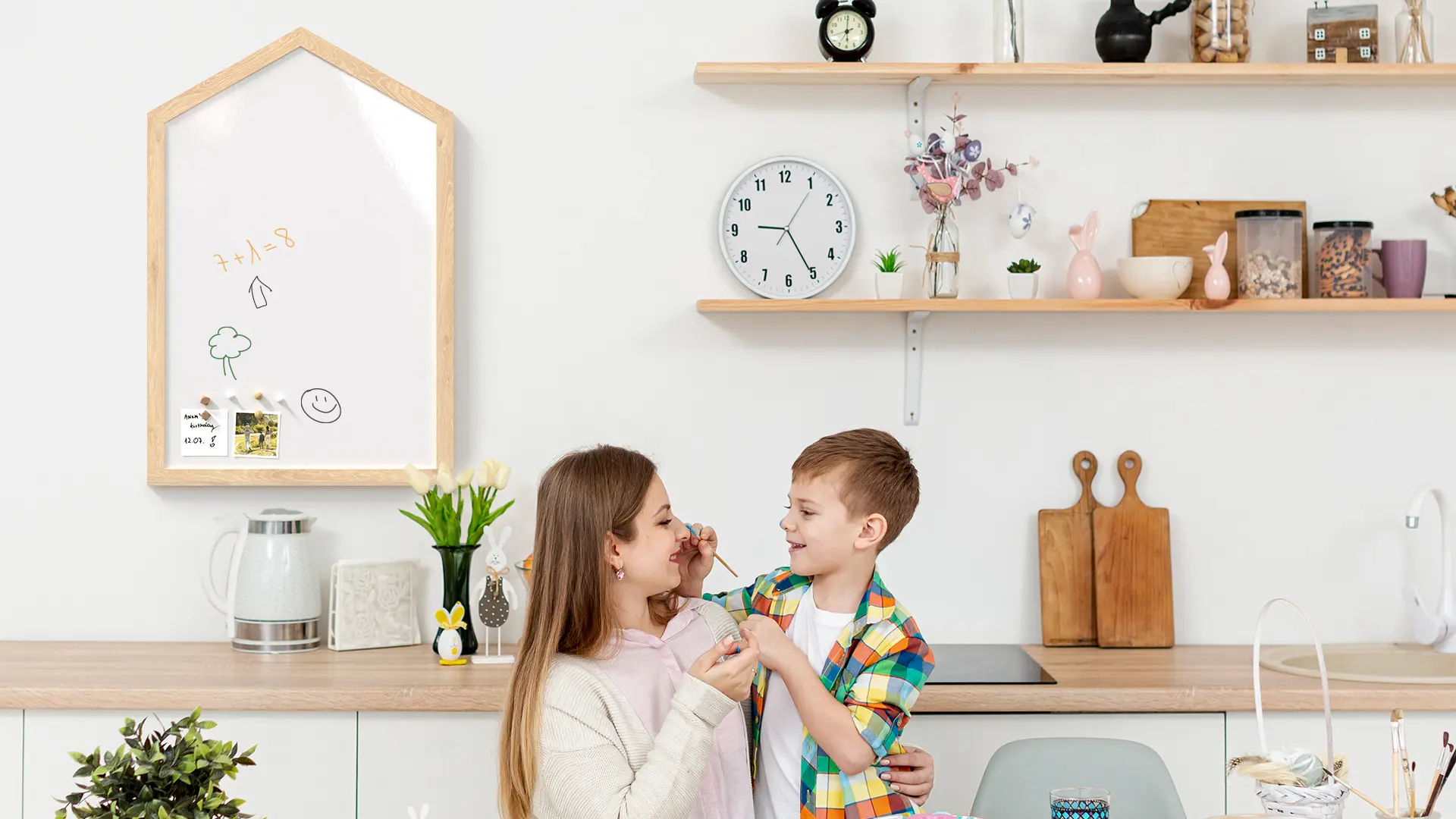 House shape magnetic dry erase whiteboard 90x60 cm - Image 3