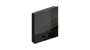 Key Cabinet with Whiteboard, Decorative Magnetic Glass board front panel, Elegant black