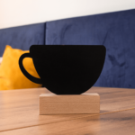 Table top chalkboards COFFEE SHAPE COFFEE - set of 4