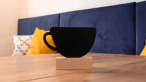 Table top chalkboards COFFEE SHAPE COFFEE - set of 4