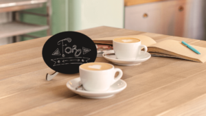 Table top chalkboards OVAL SHAPE - set of 10