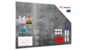 Magnetic Boards MetalBoard CONCRETE CEMENT 90x60cm + accessories GRATIS