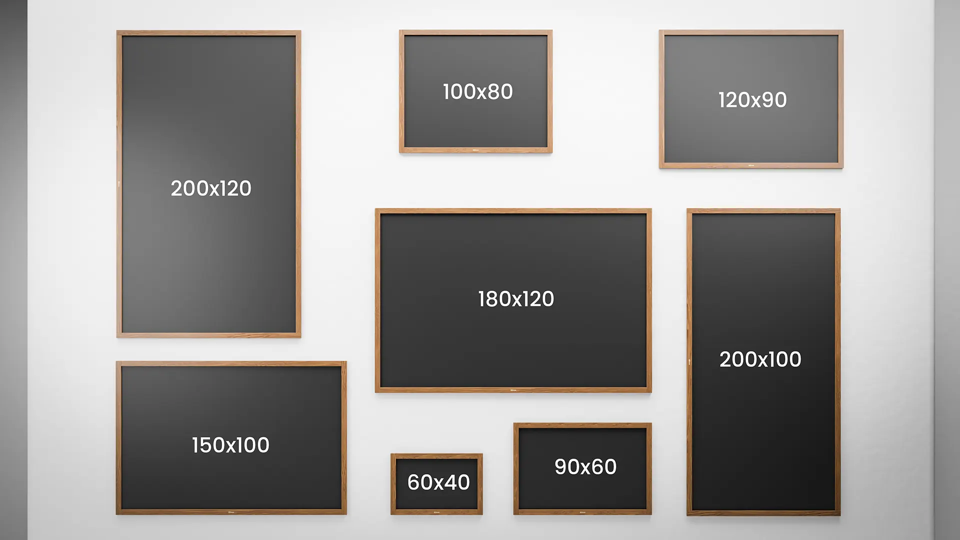 Magnetic Waterproof Chalkboard 150 x 100 cm in Wooden Frame – Classic Brown - FREE Accessories Included - Image 8