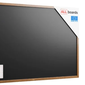 Magnetic Waterproof Chalkboard 180 x 120 cm in Wooden Frame – Classic Brown - FREE Accessories Included