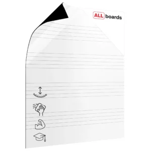 80x95cm magnetic dry-wipe overlay sheet - Staff