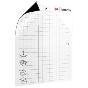 80x95cm magnetic dry-wipe overlay sheet - Coordinate system