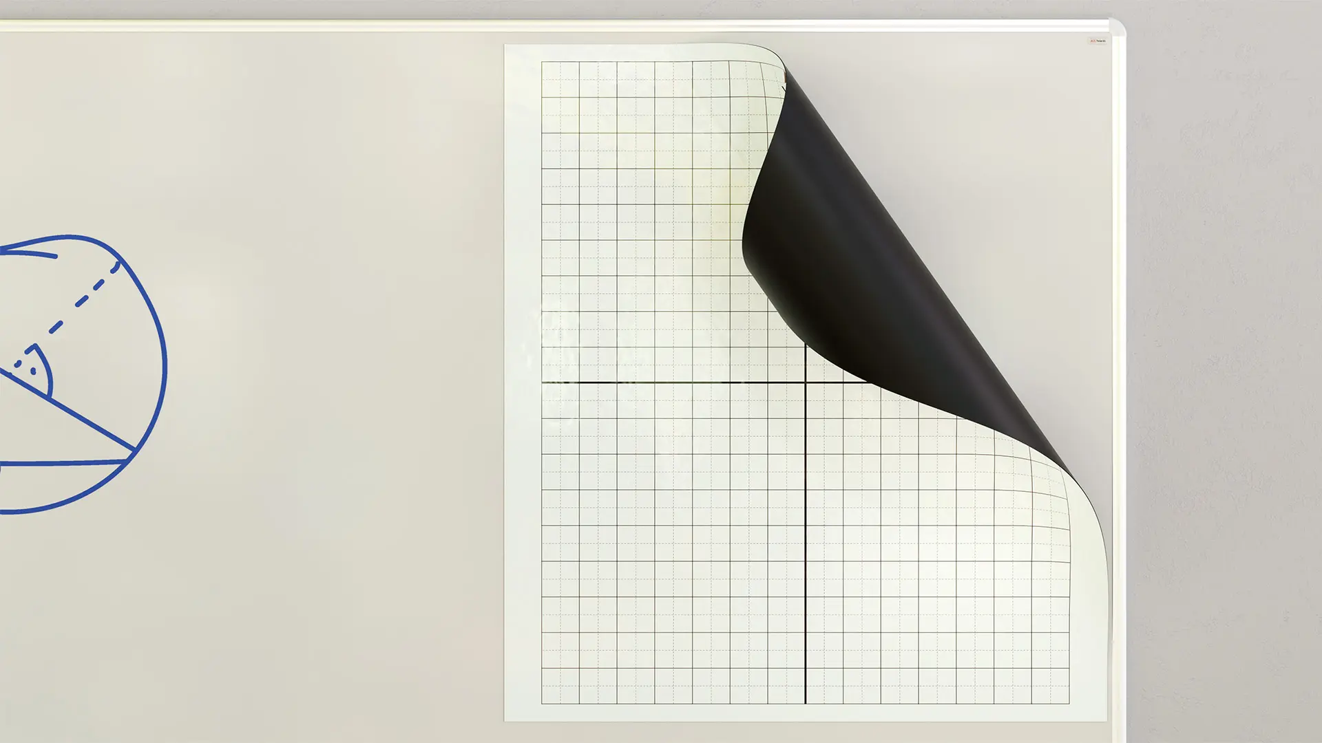 80x95cm magnetic dry-wipe overlay sheet - Coordinate system - Image 5