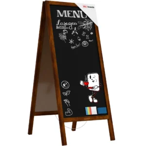 Black pavement Chalkboard with wooden frame 150x61cm