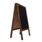 OUTLET Black pavement Chalkboard with wooden frame 150x61cm