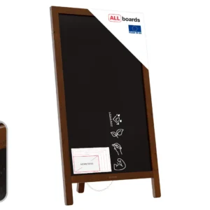 Waterproof Single-Sided A-Board with Chalk Surface - 78x44 cm Advertising Stand
