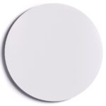 40 cm diameter round magnetic panel in white - frameless white board
