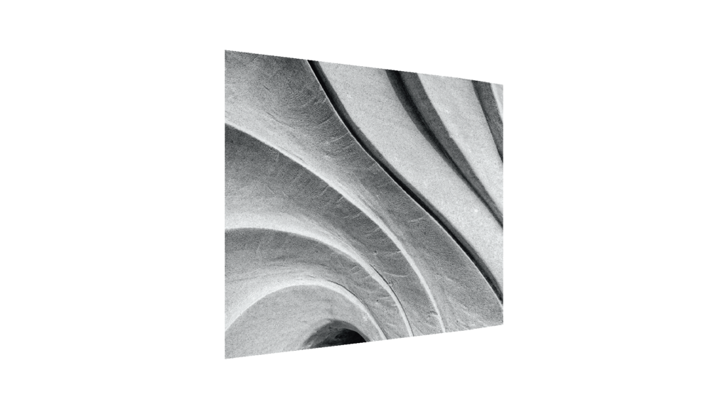 Glass Splashback Kitchen Tile Cooker Panel WAVES WHITE STONE GEOMETRIC DESIGN 3D 60x65cm Tempered Glass Heat Resistant Toughened Decorative Perfect behind Gas Ceramic Induction Cookers Easy Clean