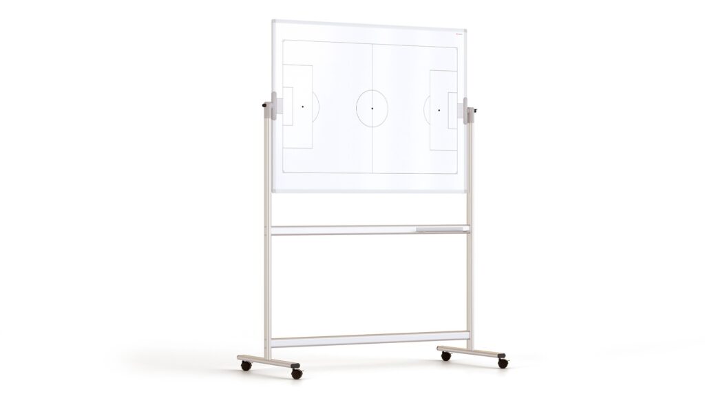 Double-Sided Rotating Mobile Magnetic Football Tactical Board - 120x90 cm