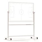Double-Sided Rotating Mobile Magnetic Football Tactical Board - 150x100 cm