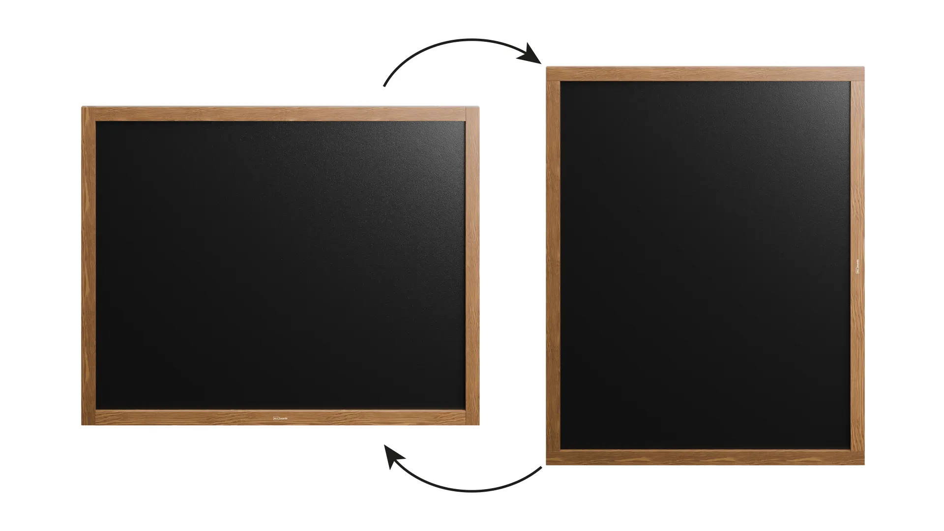 Waterproof Chalkboard with Varnished Wooden Frame 100x80cm, Chalk Writing Board Outdoor, Indoor - Image 6