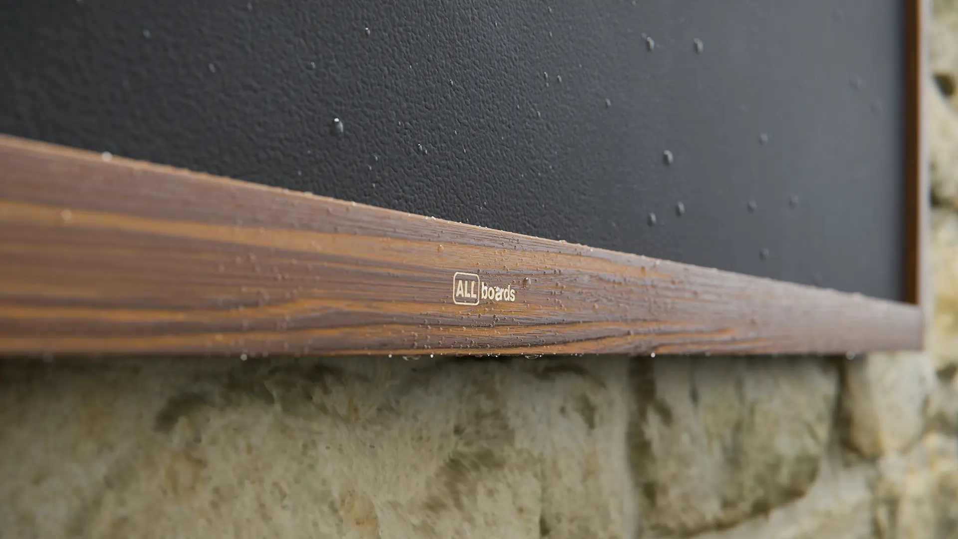 Waterproof Chalkboard with Varnished Wooden Frame 100x80cm, Chalk Writing Board Outdoor, Indoor - Image 5