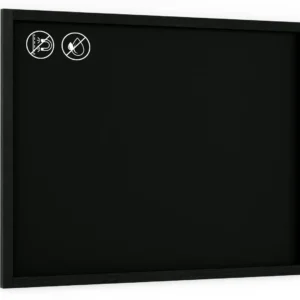 Black chalkboard 120x90 cm wooden frame color black