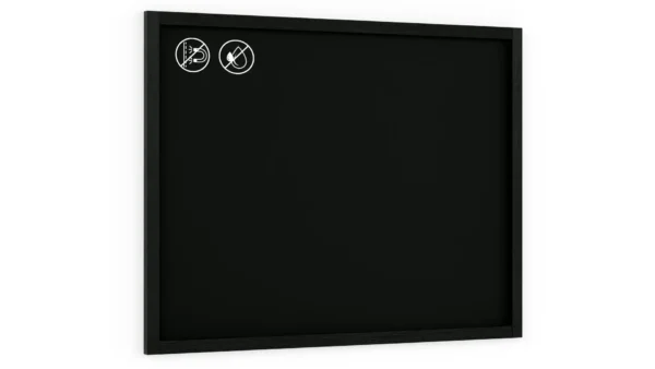 Black chalkboard 120x90 cm wooden frame color black